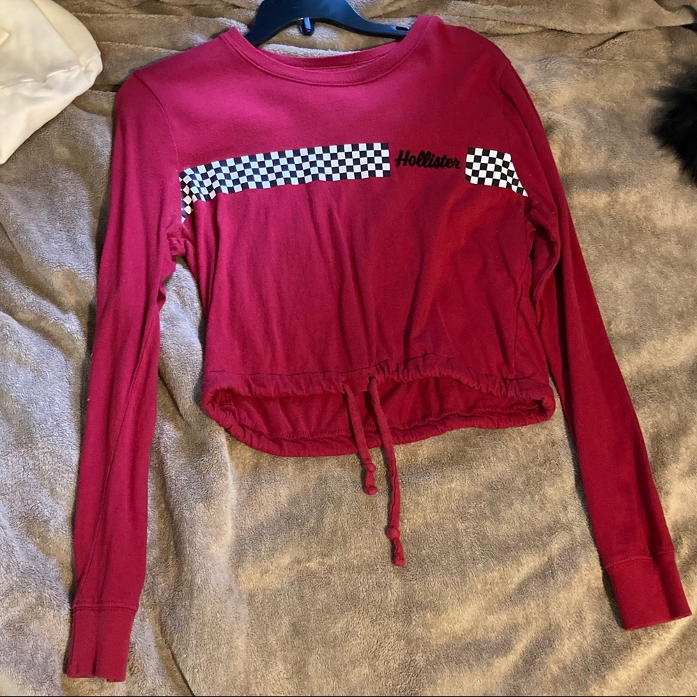 Hollister junior long sleep crop top size S